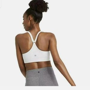 All in Motion Racerback Sportsbra Size Medium Light grey